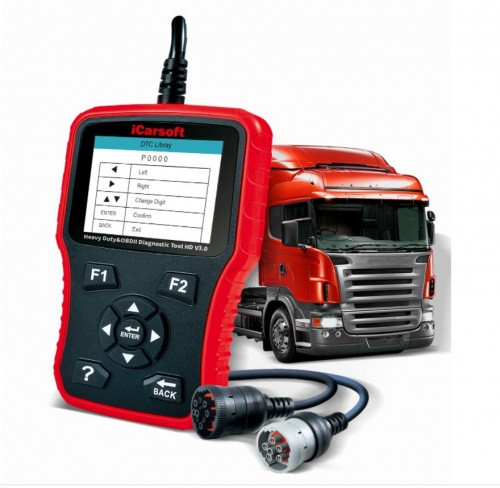 iCarsoft HD V3.0 Profi Diagnosegerät für LKW TRUCK Öl Service Diagnose ABS Airbag etc..