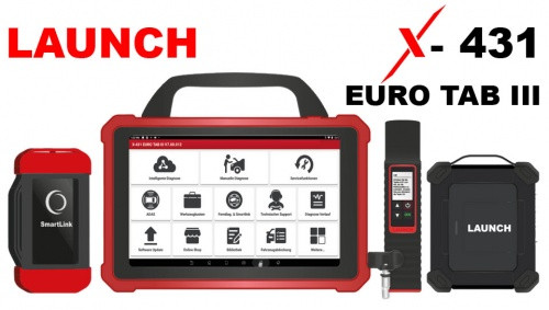 Launch X-431 Euro Tab III Profi Diagnosegerät für alle KFZ Hersteller