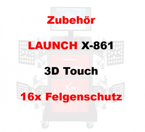Zubehör für Launch X-861 3D Touch: 16x Felgenschutz - beschichtete Spannhalterfinger